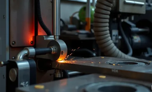 Industrial-metalworking-on-a-machine-tool